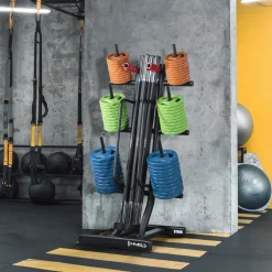 ZESTAW FITNESS SBP22 SZTANGA 10 x 20 KG (200 KG) + STOJAK STR40 HMS