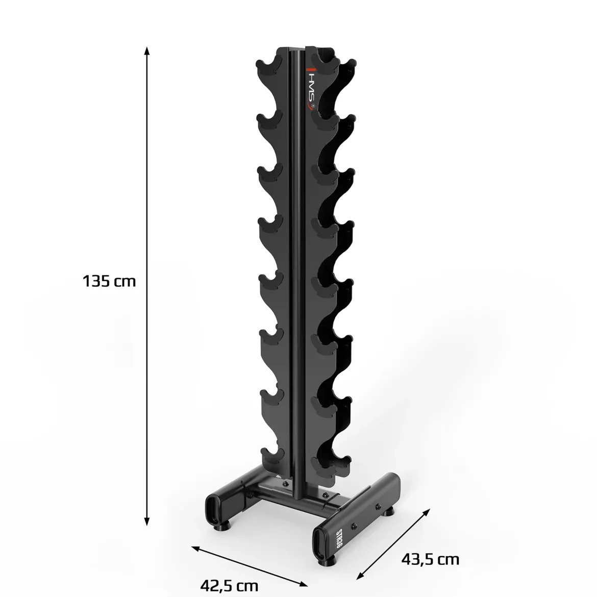 ZESTAW HANTLI CHD 2 x 1 - 8 KG (72 KG) + STOJAK STR36 HMS