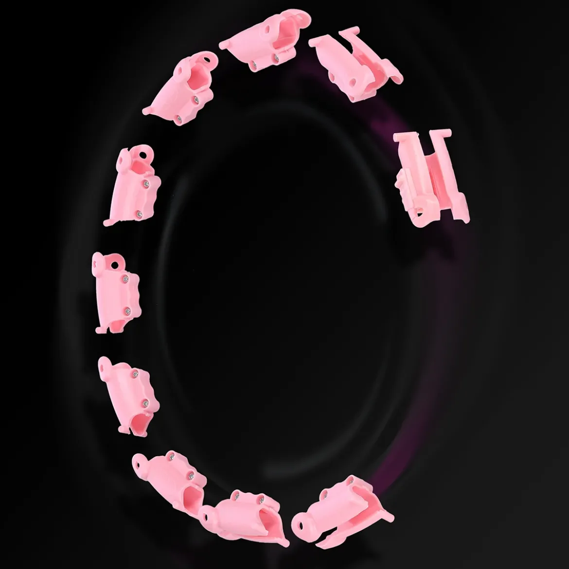 ZESTAW HHW11 LIGHT PINK Z WYPUSTKAMI I OBCIĄŻNIKIEM + PAS BR163 PLUS SIZE HMS