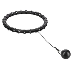 ZESTAW HULA HOP HHW02 BLACK Z WYPUSTKAMI I OBCIĄŻNIKIEM HMS + PAS BR163 RED