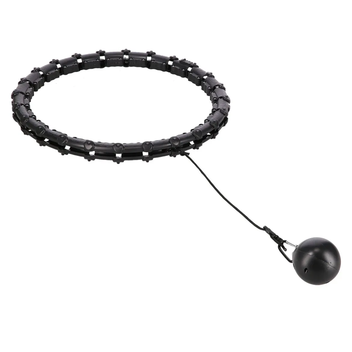 ZESTAW HULA HOP HHW02 BLACK Z WYPUSTKAMI I OBCIĄŻNIKIEM HMS + PAS BR163 RED