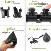 ZESTAW HULA HOP HHW12 BLACK Z WYPUSTKAMI I OBCIĄŻNIKIEM HMS + PAS BR163 BLACK PLUS SIZE