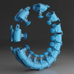 ZESTAW HULA HOP HHW01 BLUE Z WYPUSTKAMI I OBCIĄŻNIKIEM HMS + PAS BR163 RED