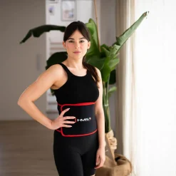 ZESTAW HULA HOP HHW01 BLUE Z WYPUSTKAMI I OBCIĄŻNIKIEM HMS + PAS BR163 RED