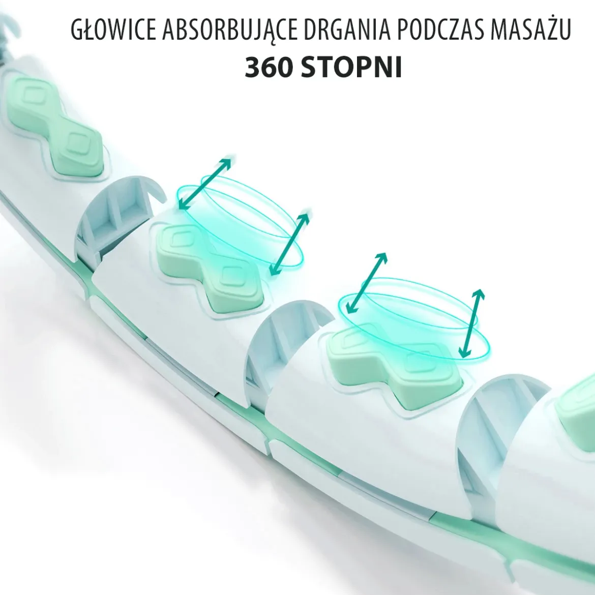 ZESTAW HULA HOP HHW06 GREEN Z PIŁKĄ GRAWITACYJNĄ I LICZNIKIEM HMS + PAS BR163 BLACK
