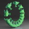 ZESTAW HULA HOP HHW01 GREEN Z WYPUSTKAMI I OBCIĄŻNIKIEM HMS + PAS BR163 RED