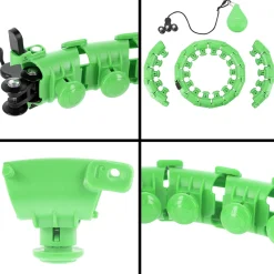 ZESTAW HULA HOP HHW01 GREEN Z WYPUSTKAMI I OBCIĄŻNIKIEM HMS + PAS BR163 RED