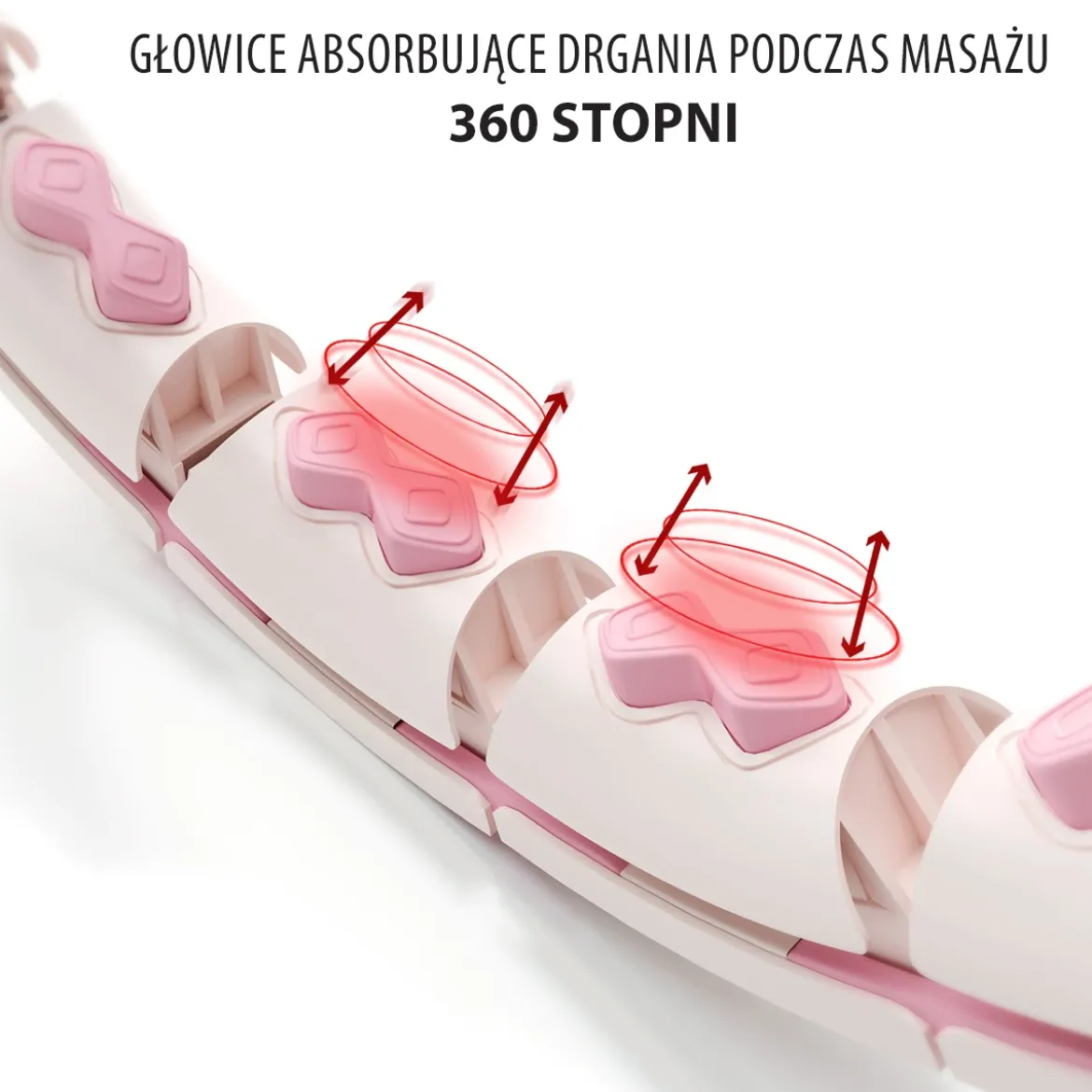 ZESTAW HULA HOP HHW06 PINK Z PIŁKĄ GRAWITACYJNĄ I LICZNIKIEM HMS + PAS BR163 BLACK PLUS SIZE