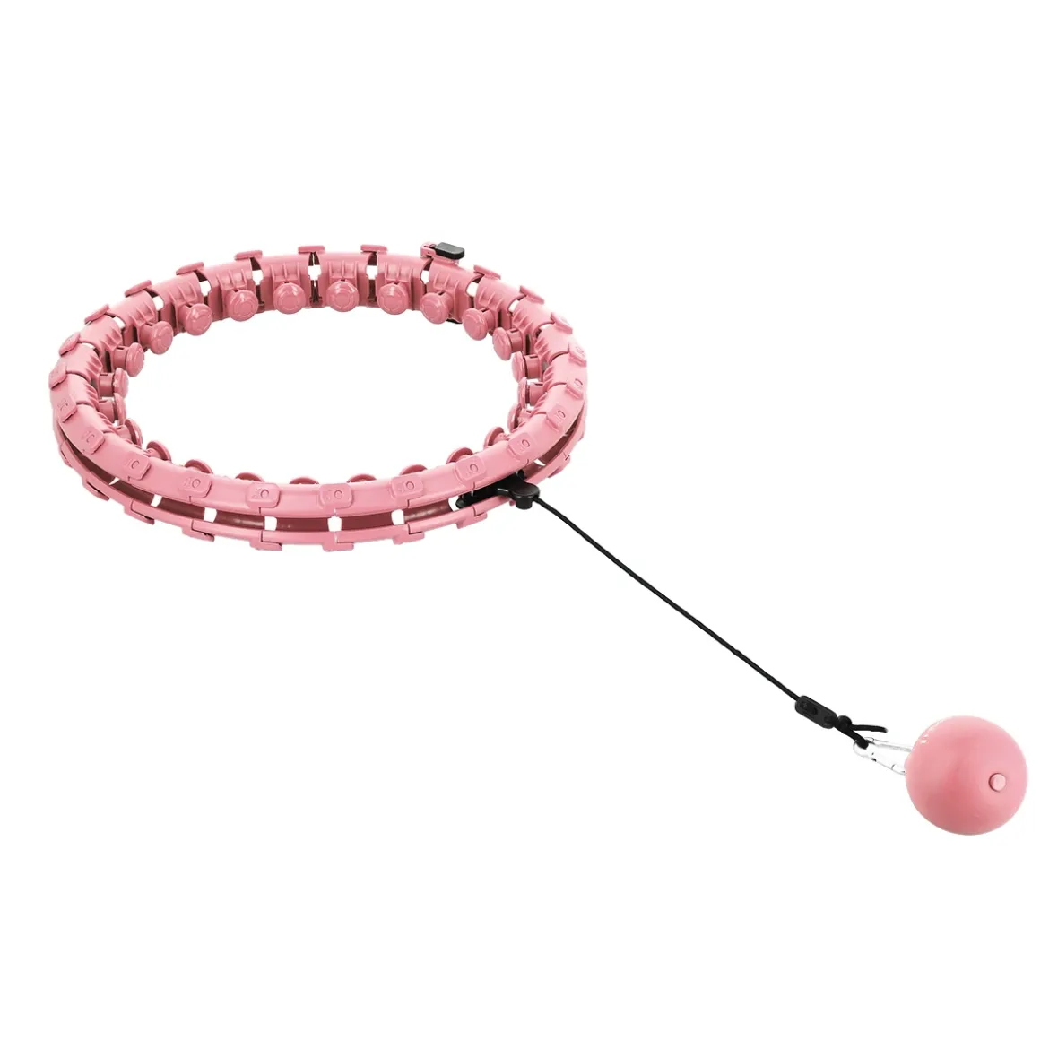 ZESTAW HULA HOP HHW01 PINK Z WYPUSTKAMI I OBCIĄŻNIKIEM HMS + PAS BR163 RED