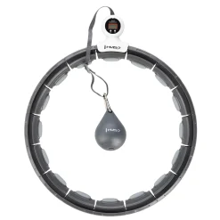 ZESTAW HULA HOP MAGNETYCZNY BLACK HHM15 Z LICZNIKIEM HMS + PAS WYSZCZUPLAJĄCY BR163 RED