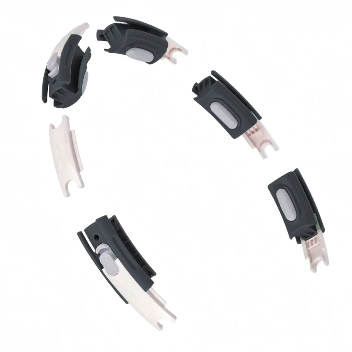 ZESTAW HULA HOP MAGNETYCZNY BLACK HHM15 Z LICZNIKIEM HMS + PAS WYSZCZUPLAJĄCY BR163 RED