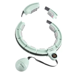 ZESTAW HULA HOP MAGNETYCZNY GREEN HHM13 Z LICZNIKIEM HMS + PAS WYSZCZUPLAJĄCY BR163 RED
