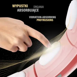 ZESTAW HULA HOP MAGNETYCZNY PINK HHM15 Z LICZNIKIEM HMS + PAS WYSZCZUPLAJĄCY BR163 RED