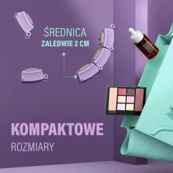ZESTAW HULA HOP MAGNETYCZNY VIOLET HHM14 Z LICZNIKIEM HMS + PAS WYSZCZUPLAJĄCY BR163 BLACK