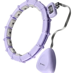 ZESTAW HULA HOP MAGNETYCZNY VIOLET HHM14 Z LICZNIKIEM HMS + PAS BR163 BLACK PLUS SIZE