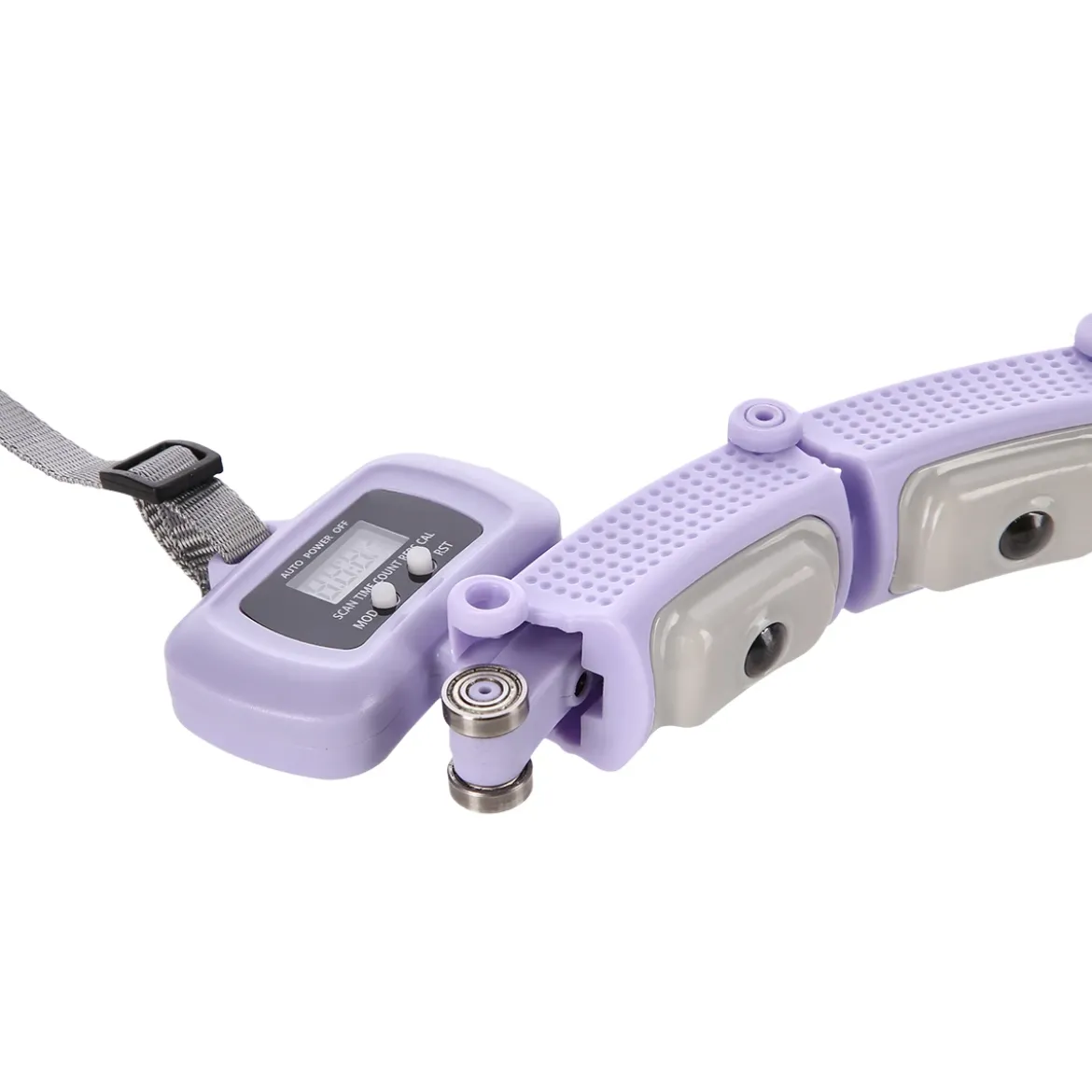 ZESTAW HULA HOP MAGNETYCZNY VIOLET HHM14 Z LICZNIKIEM HMS + PAS BR163 BLACK PLUS SIZE