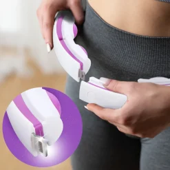 ZESTAW HULA HOP MAGNETYCZNY WHITE/VIOLET HHM17 Z LICZNIKIEM HMS + PAS WYSZCZUPLAJĄCY BR163 BLACK