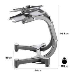 ZESTAW SR80 SZTANGIELKI REGULOWANE (2 SZT.) + STR10 PRO STOJAK HMS